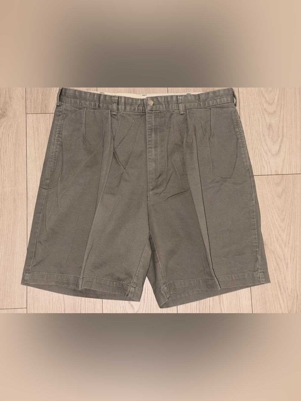 Polo Ralph Lauren Mens Large 38x9 Grayish Classic Golf Vintage Y2K Chino Short